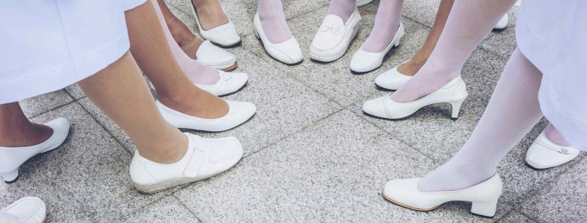 nurses white shoes online