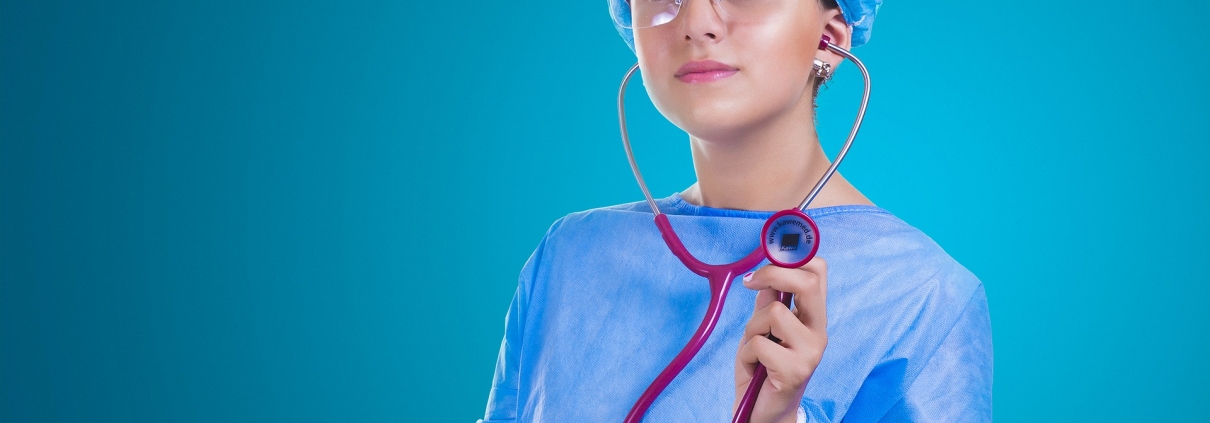 Nurse with stethoscope
