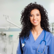 Smiling medical professional