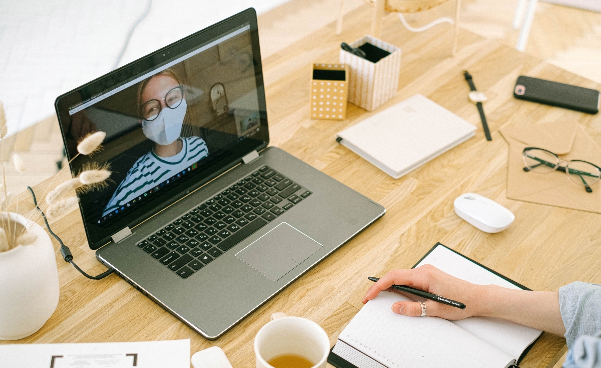 Student aantekeningen maken voor een online klas