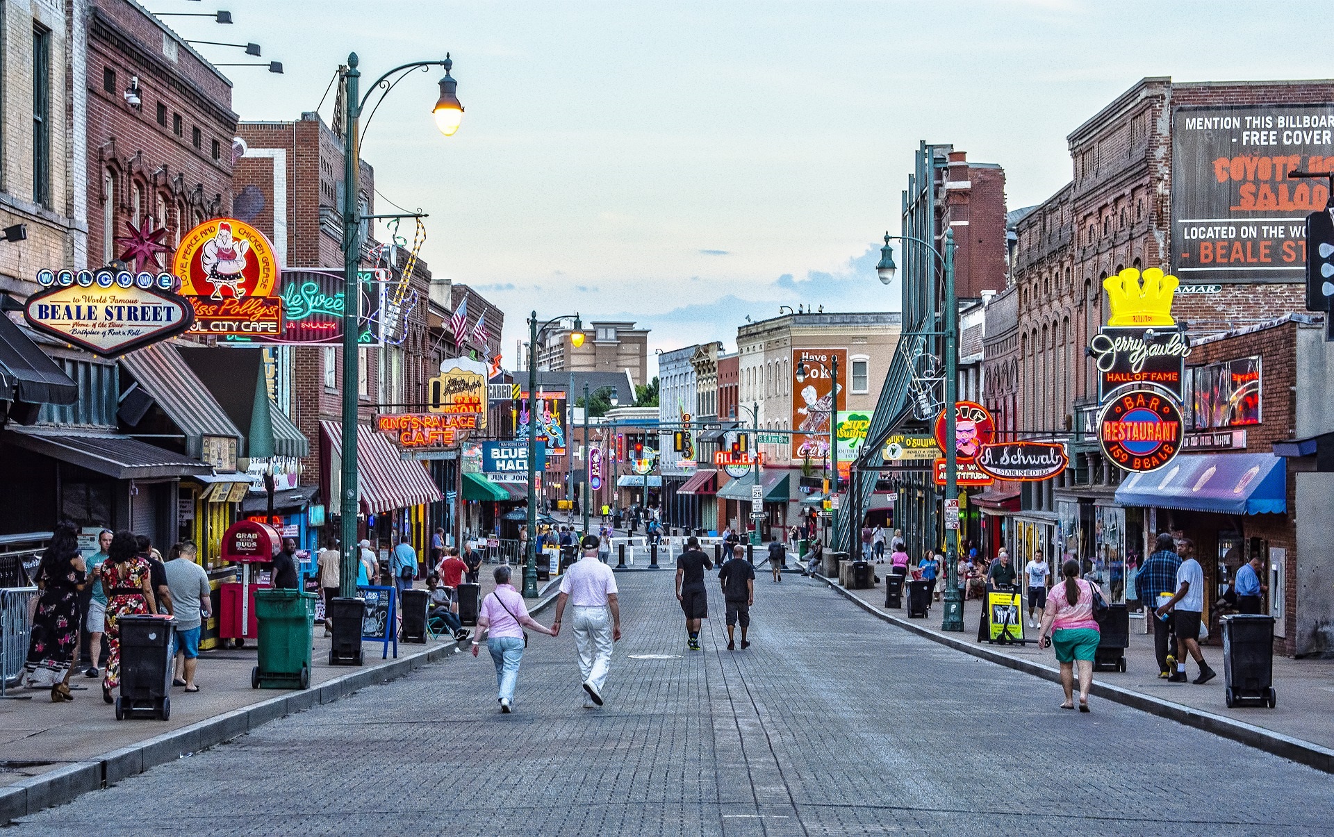 Beale street in Memphis, Tennessee