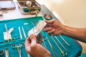 Equipo de manipulación profesional médico